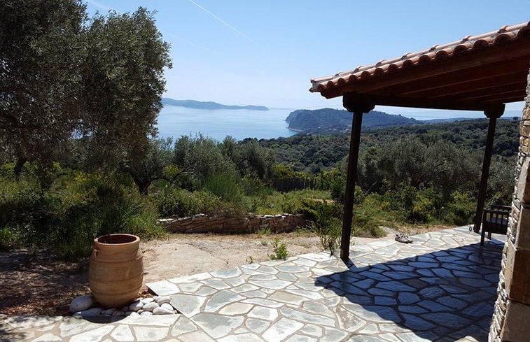 Huis te huur met zicht op zee Patrichori Pilion Griekenland