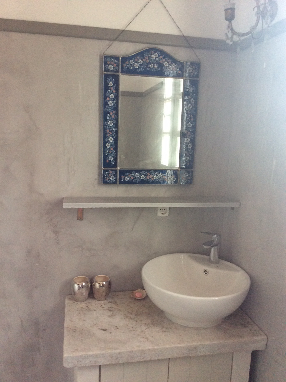 Huis te huur Chorto  badkamer boven Pilion Griekenland