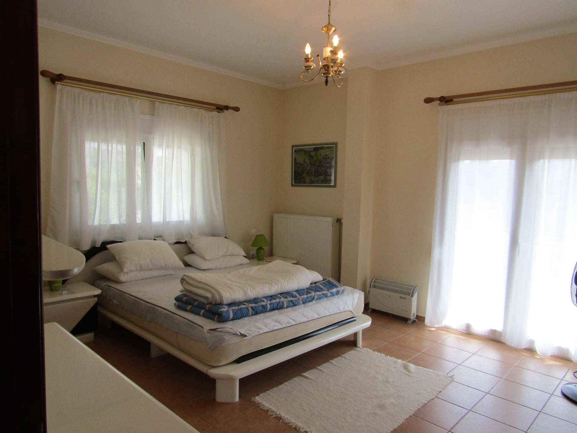 Grieks familiehuis te koop slaapkamer Pilion Griekenland