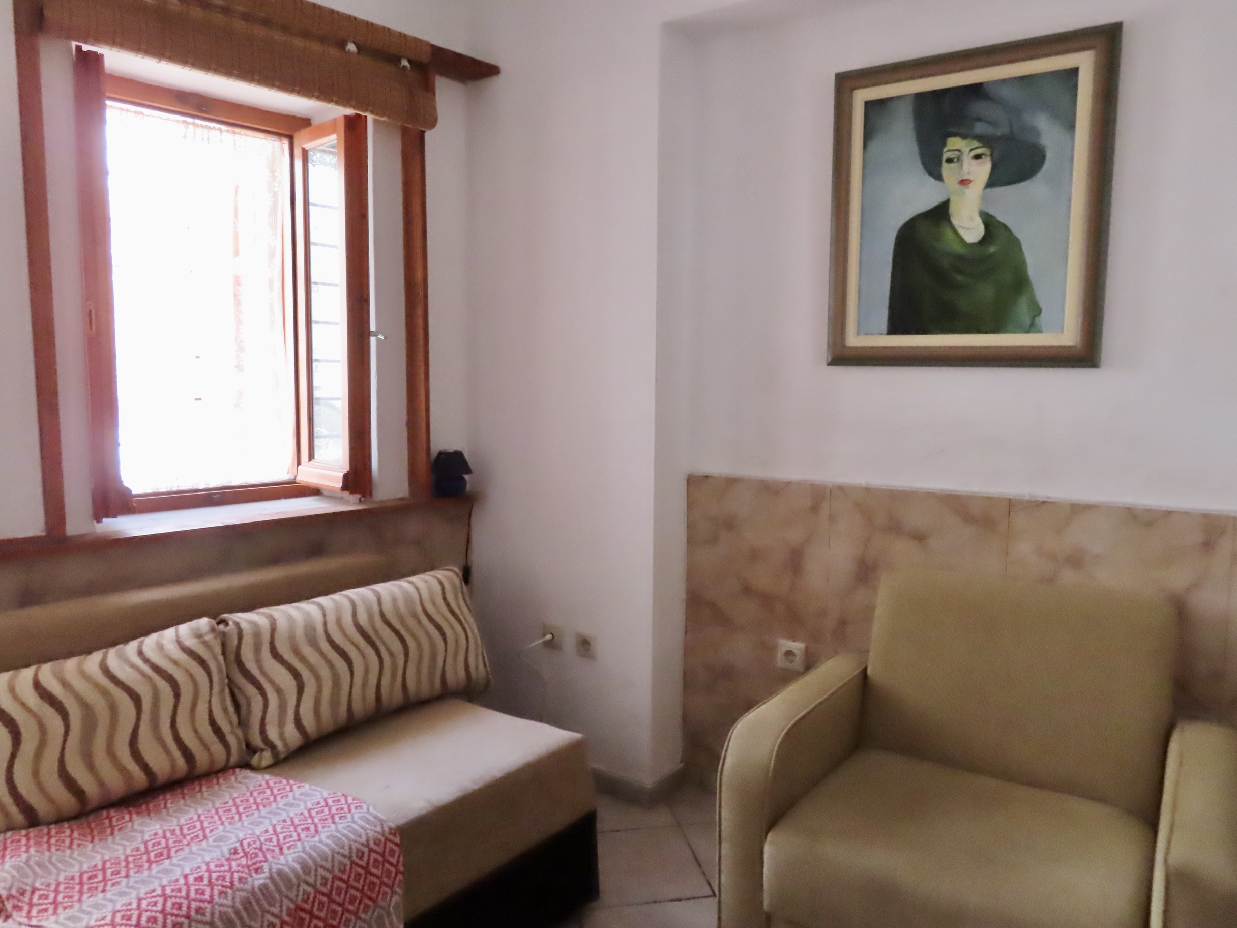 Huis te koop in Milina woonkamer in Pilion, Griekenland
