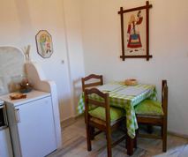 Keuken van appartement 1 te huur in Chorto in Pilion Griekenland