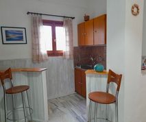 Keuken van app. 2 te huur in Chorto in Pilion Griekenland