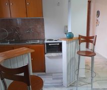 Keuken van app. 2 te huur in Chorto in Pilion Griekenland