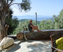 Kalivi Elena huis te huur met zicht op de zee Pilion Griekenland